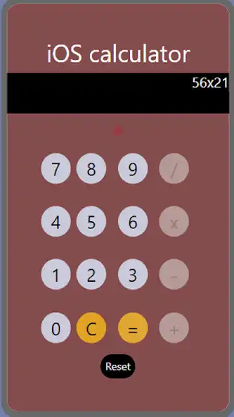 Play iOS calculator by hamad as an online game iOS calculator by hamad with UptoPlay