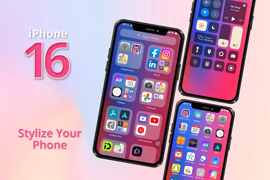 Play iOS Launcher : iPhone 16  and enjoy iOS Launcher : iPhone 16 with UptoPlay