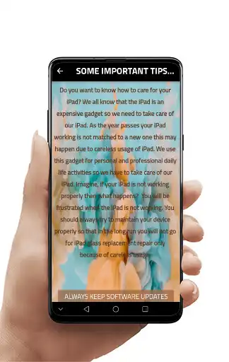 Play ipad care tips as an online game ipad care tips with UptoPlay