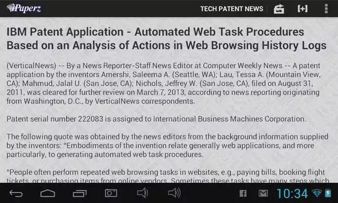 Play iPaperz Tech Patent News