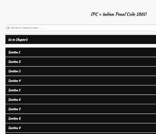 Play IPC in English Indian Penal Code 1860  and enjoy IPC in English Indian Penal Code 1860 with UptoPlay