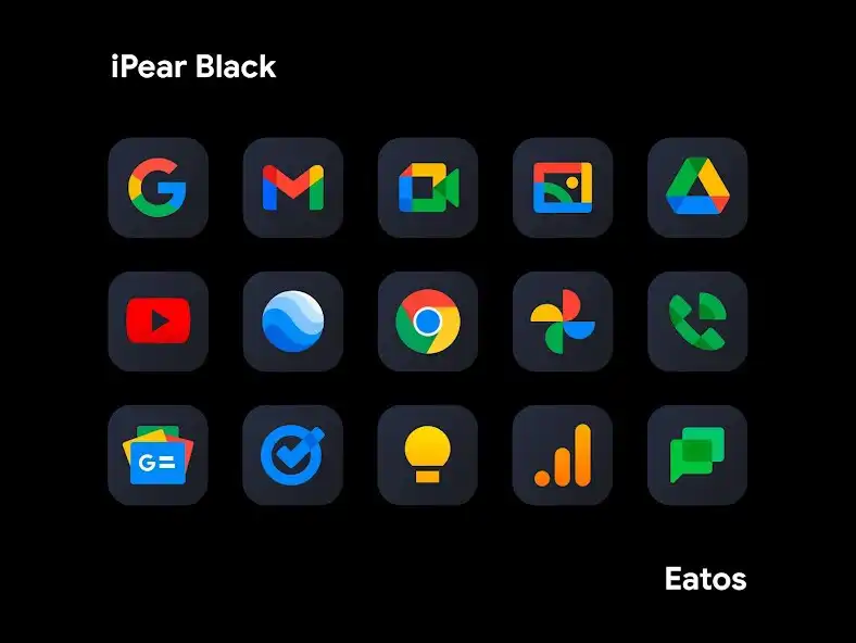 Play iPear Black - Icon Pack as an online game iPear Black - Icon Pack with UptoPlay