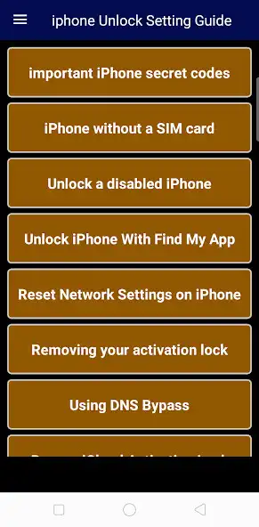Play iPhone Unlock Setting Guide  and enjoy iPhone Unlock Setting Guide with UptoPlay