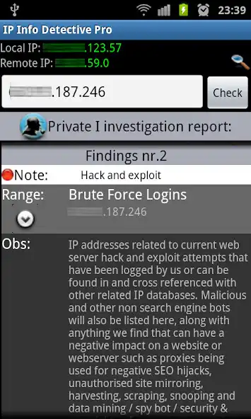 Play IP info Detective Pro as an online game IP info Detective Pro with UptoPlay