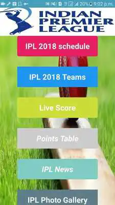 Play IPL 11 ( 2018) Schedule Livescore