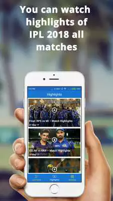 Play IPL 2018 Highlights Match / Schedule / Live Score