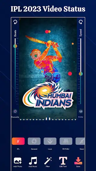 Play IPL Cricket Video Maker 2023 as an online game IPL Cricket Video Maker 2023 with UptoPlay