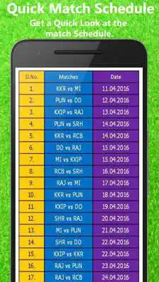 Play IPL Schedule 2017 IPL Live App
