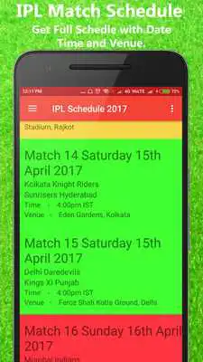 Play IPL Schedule 2017 IPL Live App