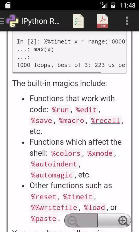 Play IPython (Jupyter Notebook) Reference Manual