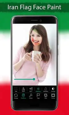 Play Iran Flag Face Paint