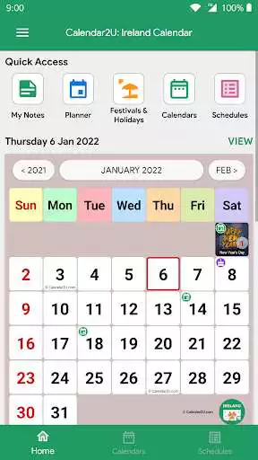 Play Ireland Calendar 2022  and enjoy Ireland Calendar 2022 with UptoPlay