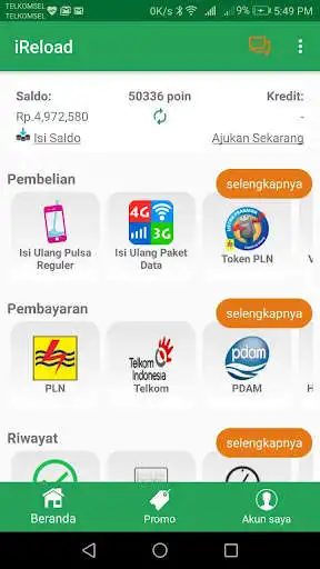 Play iReload: Agen Pulsa-PPOB, Kredit Modal as an online game iReload: Agen Pulsa-PPOB, Kredit Modal with UptoPlay