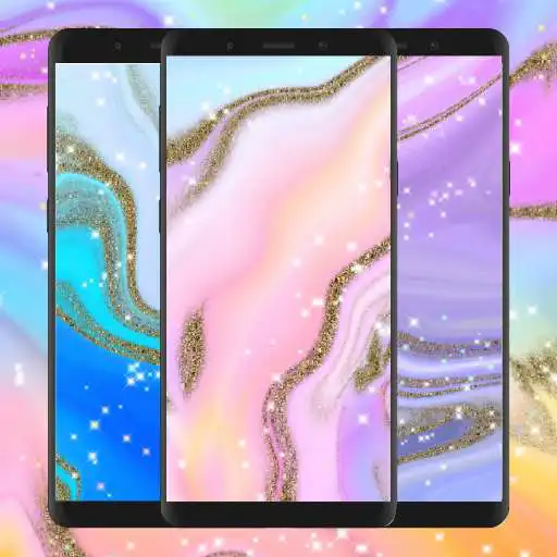Play Iridescent Marble and Gold Glitter Wallpaper APK Play Iridescent Marble and Gold Glitter Wallpaper APK