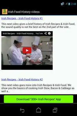 Play Irish Food History