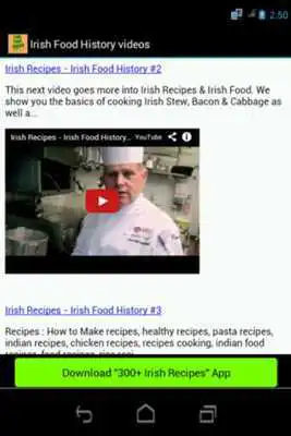 Play Irish Food History