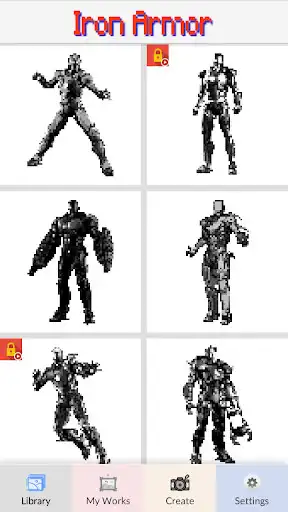 Play Iron Armor - Pixel Art  and enjoy Iron Armor - Pixel Art with UptoPlay