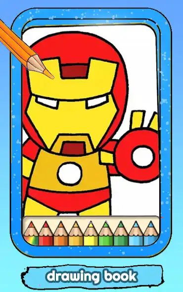 Play Iron Hero Man Drawing as an online game Iron Hero Man Drawing with UptoPlay