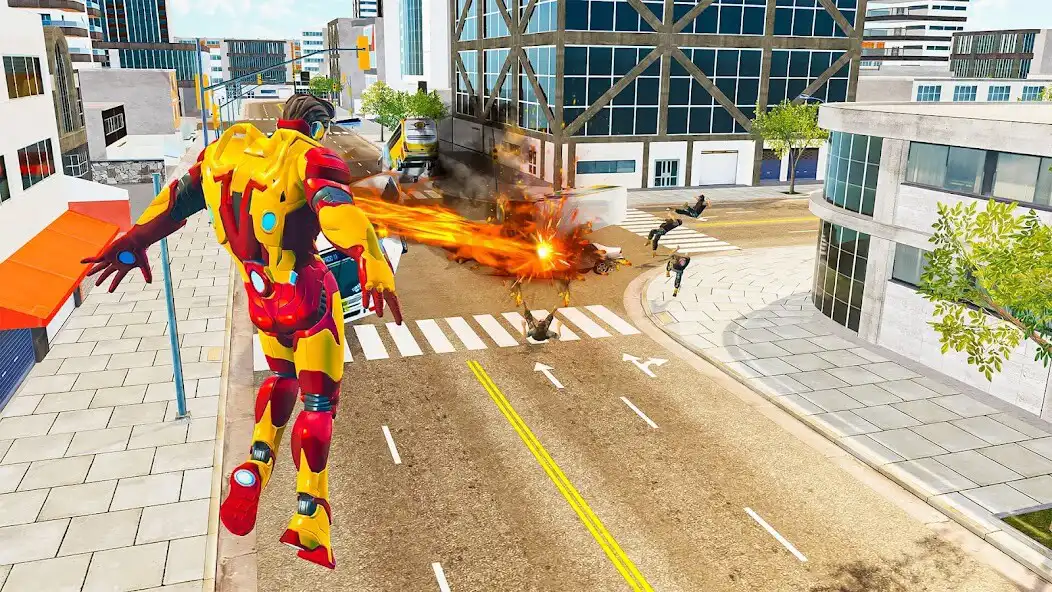Play Iron Hero Man: Superhero Games as an online game Iron Hero Man: Superhero Games with UptoPlay