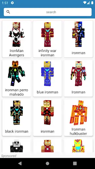Play Ironman Skin MCPE as an online game Ironman Skin MCPE with UptoPlay