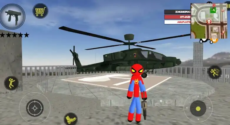 Play Iron Stickman Spider Rope Hero as an online game Iron Stickman Spider Rope Hero with UptoPlay