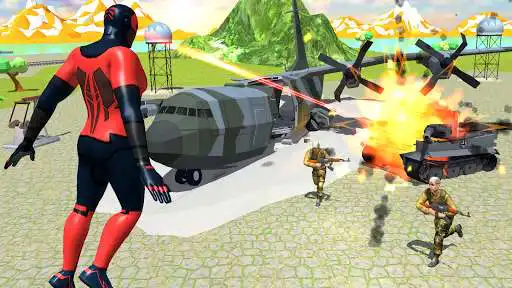 Play Iron Superhero War: Battle & Rescue  and enjoy Iron Superhero War: Battle & Rescue with UptoPlay