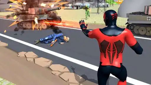 Play Iron Superhero War: Battle & Rescue as an online game Iron Superhero War: Battle & Rescue with UptoPlay