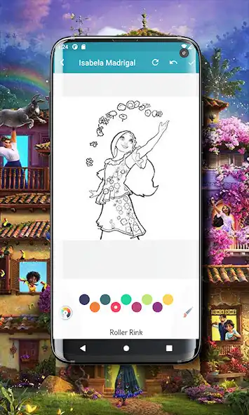 Play Isabela Madrigal Coloring Book as an online game Isabela Madrigal Coloring Book with UptoPlay