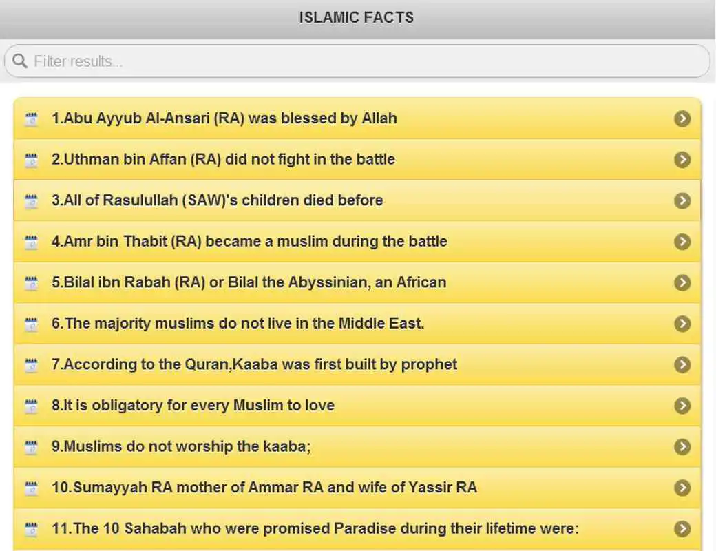 Play Islamic Facts
