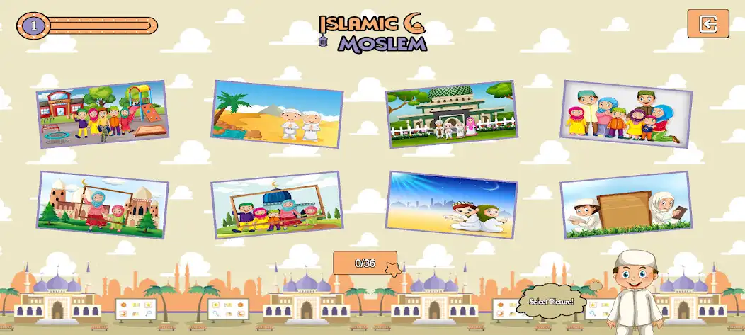 Play Islamic Muslim Coloring as an online game Islamic Muslim Coloring with UptoPlay
