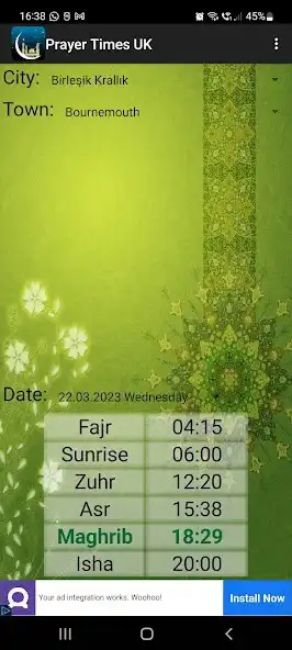 Play Islamic Prayer Times for UK  and enjoy Islamic Prayer Times for UK with UptoPlay
