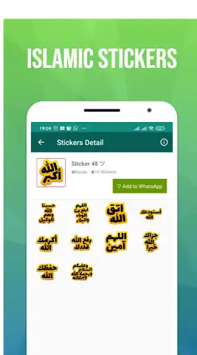 Play Islamic Stickers 2021 - New WAStickerApps as an online game Islamic Stickers 2021 - New WAStickerApps with UptoPlay