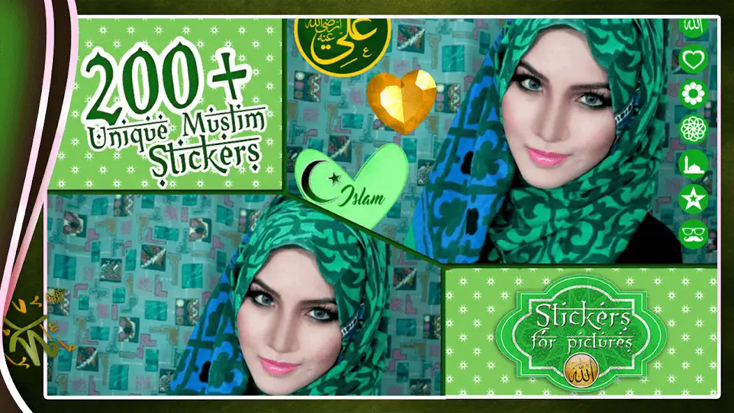 Play Islam Stickers for Pictures as an online game Islam Stickers for Pictures with UptoPlay