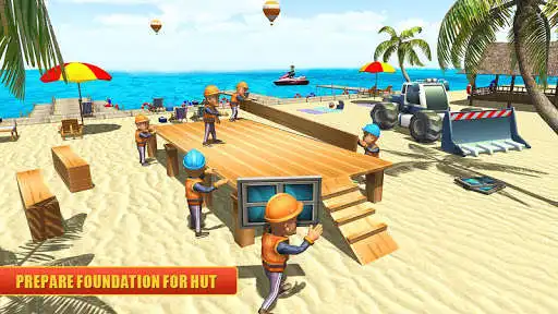 Play Island Beach Hut Construction  and enjoy Island Beach Hut Construction with UptoPlay