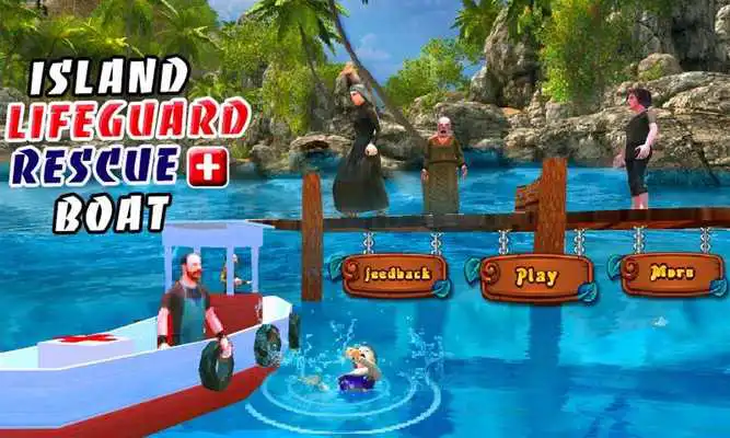 Play Island LifeGuard Rescue Boat