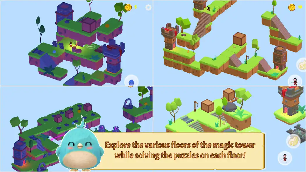 Play Isometric Puzzle: Magic Tower as an online game Isometric Puzzle: Magic Tower with UptoPlay