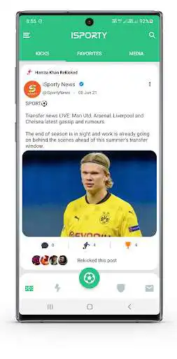 Play iSporty - Sports Social Media  and enjoy iSporty - Sports Social Media with UptoPlay