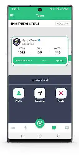 Play iSporty - Sports Social Media as an online game iSporty - Sports Social Media with UptoPlay