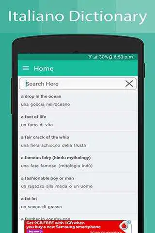Play Italian Dictionary (New) as an online game Italian Dictionary (New) with UptoPlay
