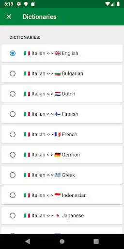 Play Italian Dictionary - offline and multilingual as an online game Italian Dictionary - offline and multilingual with UptoPlay