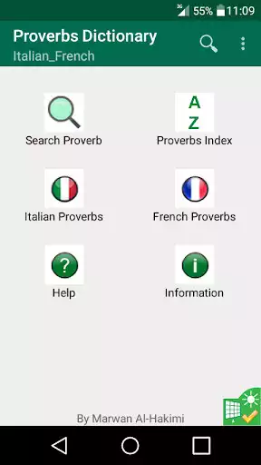 Play Italian French Proverbs Dictionary  and enjoy Italian French Proverbs Dictionary with UptoPlay
