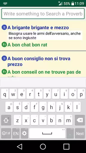 Play Italian French Proverbs Dictionary as an online game Italian French Proverbs Dictionary with UptoPlay