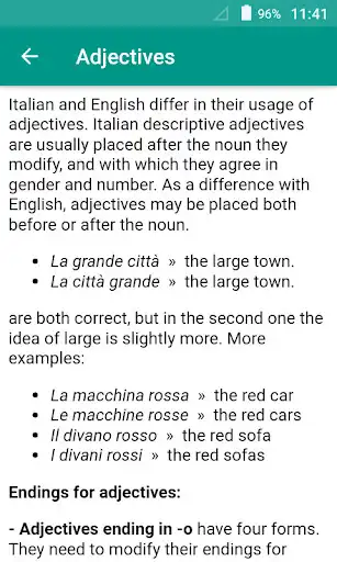 Play Italian Grammar as an online game Italian Grammar with UptoPlay