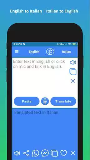 Play Italian To English Translator