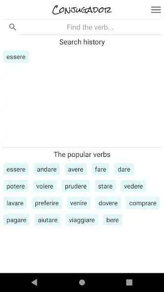 Play Italian verbs. Conjugador  and enjoy Italian verbs. Conjugador with UptoPlay