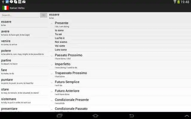 Play Italian Verbs Lite