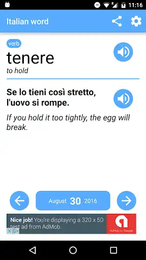 Play Italian word of the day  and enjoy Italian word of the day with UptoPlay