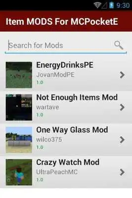 Play Item MODS For MCPocketE