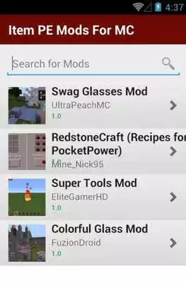 Play Item PE Mods For MC