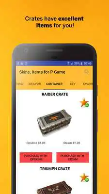 Play Items for PUBG - Crate, Weapon, Skin Shop